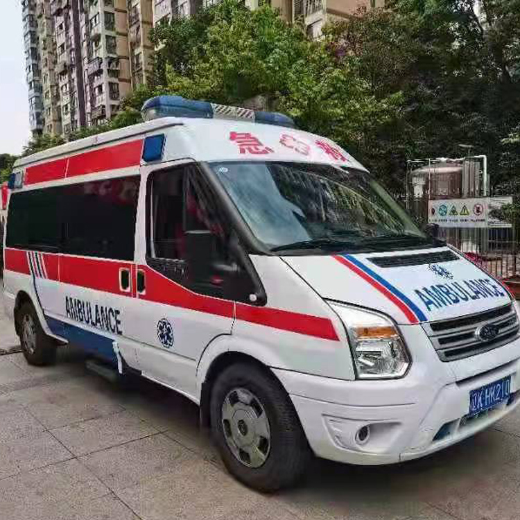密山长途救护车护送病人返乡